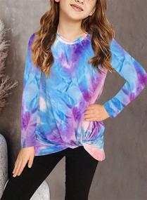 img 3 attached to 👚 Sidefeel Печатный рукав Детская одежда: рубашки, топы, футболки и блузы