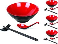 🍽️ melamine restaurant dinnerware set with chopsticks logo