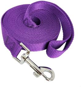 img 4 attached to 🐕 Nylon Training Dog Leash: 15ft, 20ft, 30ft, 50ft Long Leash for Small, Medium, Large Dogs - Ideal for Obedience Recall Training, Camping, or Backyard