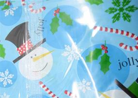 img 3 attached to Extra Large Christmas Holiday Cellophane Gift Bags (Set of 3) - Giant Size 36 x 44 Inches