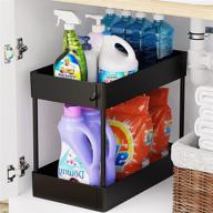 efficient and versatile: 2 tier under sink organizer for bathroom and kitchen storage - efuytech multi-purpose shelf rack and collection baskets логотип