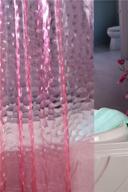 3d pink bubble shower curtain liner - latest eco-friendly plastic design, odorless logo