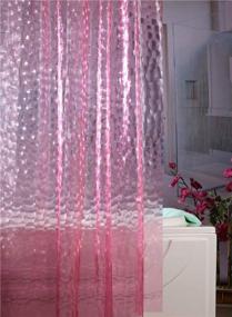 img 3 attached to 3D Pink Bubble Shower Curtain Liner - Latest Eco-Friendly Plastic Design, Odorless