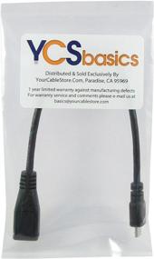 img 1 attached to 🔌 YCS Basics Black 6 Inch USB Micro Male to Female Sync & Charging Extension Cable for Cellphones and Tablets