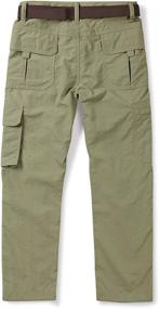 img 2 attached to 🏻 Premium Boys Youth Hiking Pants: Quick Dry Lightweight Trousers for Outdoor Adventures (Ages 3-12)