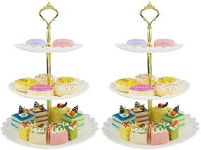 img 4 attached to HOTOCO Plastic Dessert Cupcake Decor Large Set: Indulge in Delicious Creations with Versatile Cups!