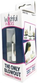 img 1 attached to Beautifully Illuminating LED Blow-Out Candle - Wishful Wicks: Safe, Fragrance-Free Lighting