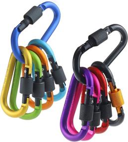 img 3 attached to IEBUOBO Aluminum Carabiner Use，Clips Multicolored