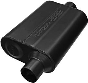 img 1 attached to 🔊 Flowmaster 942446 Super 44 Muffler - 2.25 Offset IN / 2.25 Center OUT - Powerful Sound, Sleek Black Design