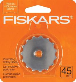 img 1 attached to 🔪 Fiskars 193610-1001 Perforating Rotary Replacement Blade, 45mm - Sharpen Your Cutting Precision Now!