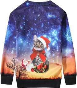 img 3 attached to 🎄 SSLR Big Boys' Funny Xmas Crewneck Pullover Ugly Christmas Sweatshirt - Festively Fun Holiday Attire for Boys