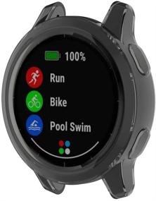 img 2 attached to 📱 MOTONG Garmin Vivoactive 4 TPU Защитный чехол - прозрачный чехол из TPU для Garmin Vivoactive 4/Active (Черный)