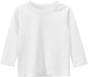 img 3 attached to ILAVSUN Boy Long Sleeve T Shirts Girls' Clothing and Tops, Tees & Blouses