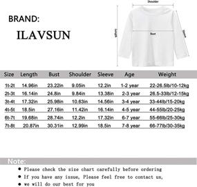 img 2 attached to ILAVSUN Boy Long Sleeve T Shirts Girls' Clothing and Tops, Tees & Blouses