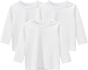 img 4 attached to ILAVSUN Boy Long Sleeve T Shirts Girls' Clothing and Tops, Tees & Blouses