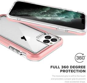 img 3 attached to 📱 ZIZO ION Series iPhone 11 Pro Max Case - Military Grade Drop Tested + Tempered Glass Screen Protector - Rose Gold/Clear