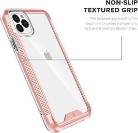 img 2 attached to 📱 ZIZO ION Series iPhone 11 Pro Max Case - Military Grade Drop Tested + Tempered Glass Screen Protector - Rose Gold/Clear