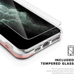 img 1 attached to 📱 ZIZO ION Series iPhone 11 Pro Max Case - Military Grade Drop Tested + Tempered Glass Screen Protector - Rose Gold/Clear