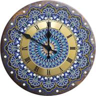 🕰️ huacan 5d diamond painting clock on iron | mandala shaped drill picture art craft kit | crystal rhinestone creative gift mosaic art | adult home wall decor | 30x30cm logo