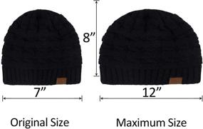 img 2 attached to 🧢 ViGrace Winter Fleece Children Beanie | Boys' Cold Weather Accessories