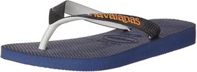 img 4 attached to 👦 Сандалии Havaianas для детей, черные: идеальные маленькие мужские туфли для стиля и комфорта