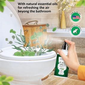 img 1 attached to 🚽 MAJESTIC PURE Mint Eucalyptus Toilet Spray: Natural Pre Poop Spray, Combats Strong Smells in Laundry, Nursery, and Trash Cans - 4 fl oz