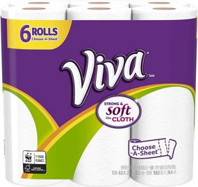 img 4 attached to VIVA Choose-A-Sheet* White Paper Towels Bundle - 58 Sheets per Pack (6-Pack)