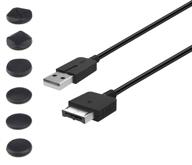 3.9 фута usb зарядный кабель для ps vita 1000, кабель для зарядки и передачи данных для playstation vita 1000 psv с 6шт накладок для пальцев - совместим только с моделями ps vita 1000. логотип