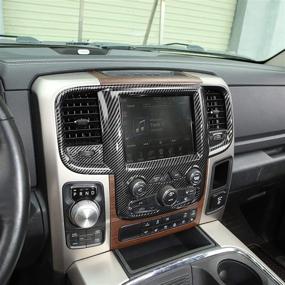 img 2 attached to Углеродное волокно для центральной консоли Voodonala с навигацией GPS для Dodge RAM 2011-2017 - 1 штука.