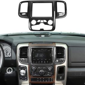 img 4 attached to Углеродное волокно для центральной консоли Voodonala с навигацией GPS для Dodge RAM 2011-2017 - 1 штука.