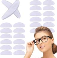 👓 20 pairs of anti-slip soft silicone adhesive nosepads for eyeglasses, sunglasses, and reading glasses logo