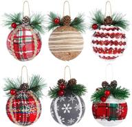 aodaer christmas ornaments pinecones shatterproof logo