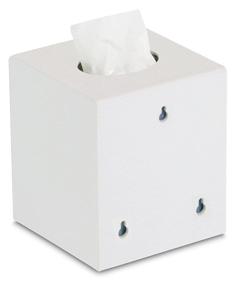 img 3 attached to 📦 TrippNT 50995 Wall Mountable Cube Kleenex Box Holder, 5x5x6 inches, White