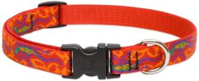 img 2 attached to 🦎 Versatile and Stylish Lupine 3/4 Inch Go Go Gecko Adjustable Dog Collar - Ideal for Small to Large Dogs