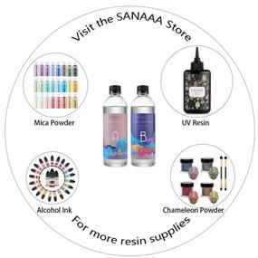 img 3 attached to 🔮 SANAAA Craft Clear Hard Epoxy Resin for Casting 16oz - Crystal Clear 1:1 Ratio Resin Coating for Tumbler Wood, Bar, Table, Jewelry Making, Craft Decoration (500g/16oz)