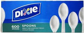 img 1 attached to 🥄 Dixie White Spoons 600 Pack - Durable Disposable Cutlery for Every Occasion