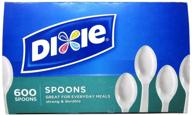 🥄 dixie white spoons 600 pack - durable disposable cutlery for every occasion logo