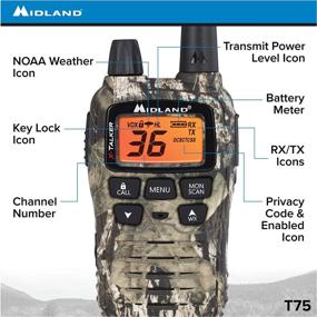 img 2 attached to 📻 Midland - X-TALKER T75VP3, 36 Channel FRS Two-Way Radio, Up to 38 Miles Range Walkie Talkie, 121 Privacy Codes, &amp; NOAA Weather Scan + Alert (Pair Pack) in Mossy Oak Camo - Enhanced SEO