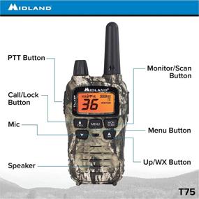 img 3 attached to 📻 Midland - X-TALKER T75VP3, 36 Channel FRS Two-Way Radio, Up to 38 Miles Range Walkie Talkie, 121 Privacy Codes, &amp; NOAA Weather Scan + Alert (Pair Pack) in Mossy Oak Camo - Enhanced SEO