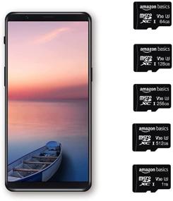 img 1 attached to 💾 Amazon Basics 64 ГБ microSDXC карта памяти - A2/U3, полноразмерный адаптер, 100 МБ/с (2 штуки)