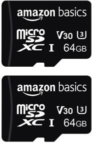 img 3 attached to 💾 Amazon Basics 64 ГБ microSDXC карта памяти - A2/U3, полноразмерный адаптер, 100 МБ/с (2 штуки)