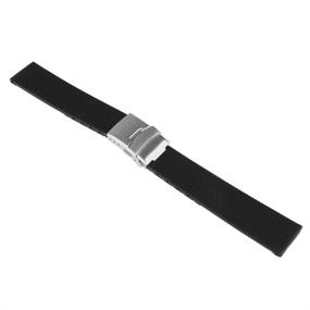 img 2 attached to 📿 Enhance Your Watch Band with Beauty7 Textured Replacement Stainless Deployment