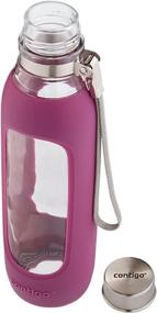 img 1 attached to 💜 Contigo Purity Glass Water Bottle: 20oz Radiant Orchid Review and Best Price