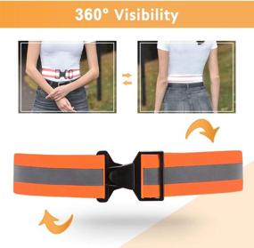 img 1 attached to 🌟 High Visibility A-SAFETY Glow Belt for Running - Reflective PT Belt, Ideal for Military Use (Yellow, Orange, Black, White)