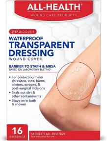 img 4 attached to 🩹 All Health Clear Waterproof Transparent Dressing Wound Cover, 2.36 in X 2.75 in, Pack of 16