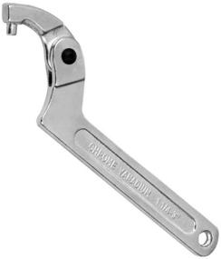 img 4 attached to Vmotor Adjustable C Spanner Hook Wrench Tool - 3/4-2 inch (19-51mm) - Chrome Vanadium