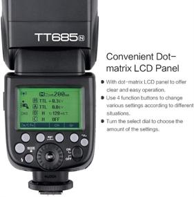 img 1 attached to 📸 GODOX TT685N TTL Flash GN60 HSS 1/8000s: Ultimate Nikon DSLR Camera Speedlight with i-TTL II Autoflash & 2.4G Wireless Transmission