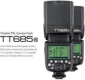 img 3 attached to 📸 GODOX TT685N TTL Flash GN60 HSS 1/8000s: Ultimate Nikon DSLR Camera Speedlight with i-TTL II Autoflash & 2.4G Wireless Transmission