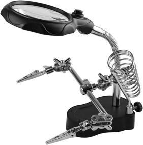 img 4 attached to 🔍 Miniature Alligator Soldering Magnifier with Magnification