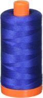 🧵 aurifil mako cotton thread solid 50wt 1422yds dark cobalt - premium spool for professional sewing projects logo